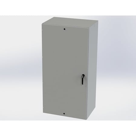 Saginaw Control & Engineering 1/4 Turn Latch, 3 Point Latch with Padlock/Keylock Handle Electrical Enclosures, 72 in H, 24 in D SCE-72EL3624LPPL